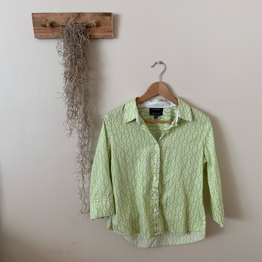 Green vintage blouse